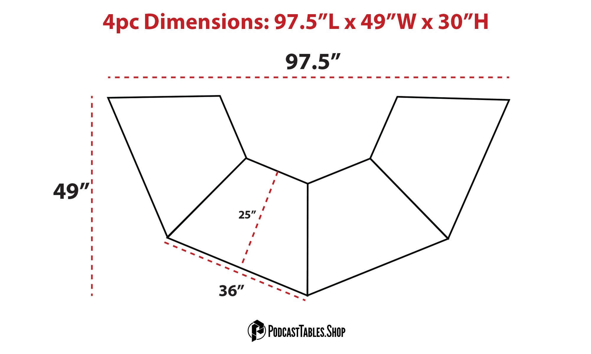 Podcast Tables Modular Desks Etsy UK