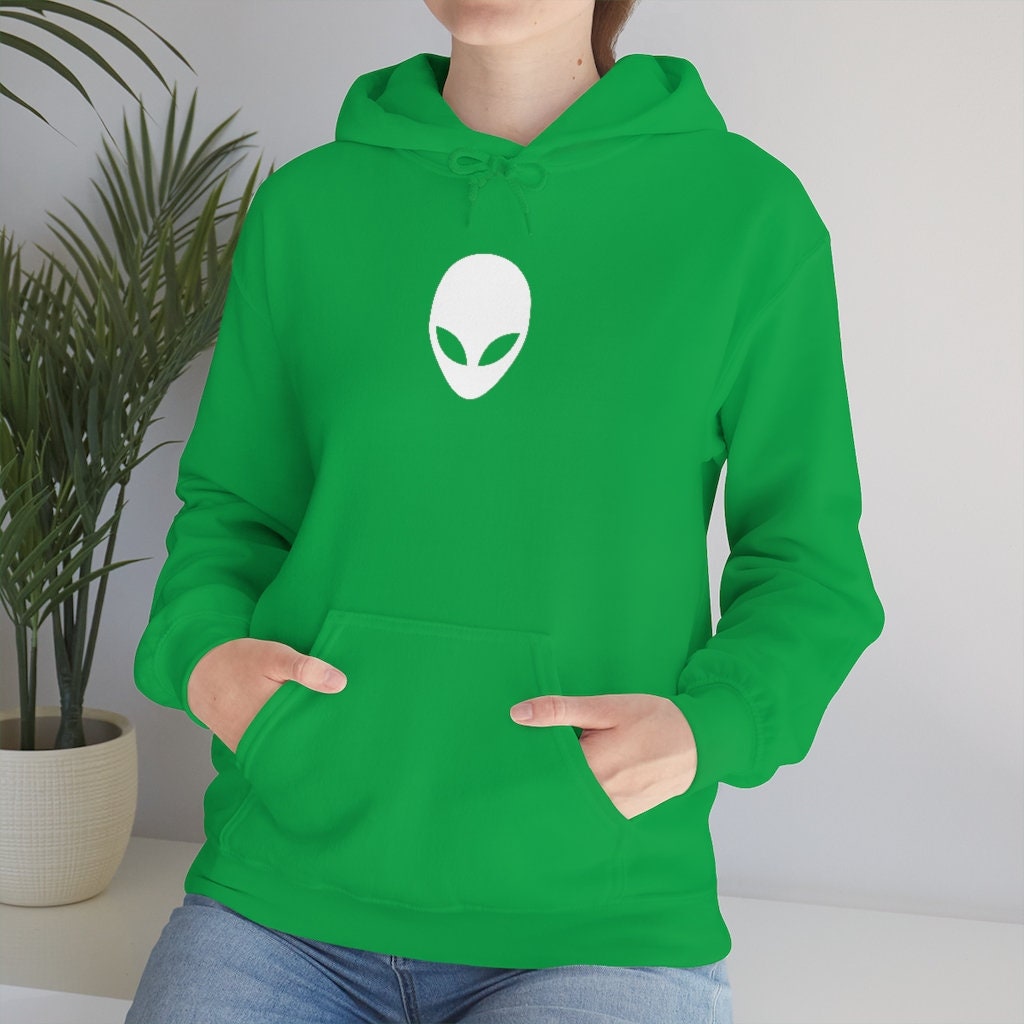 alien print hoodie