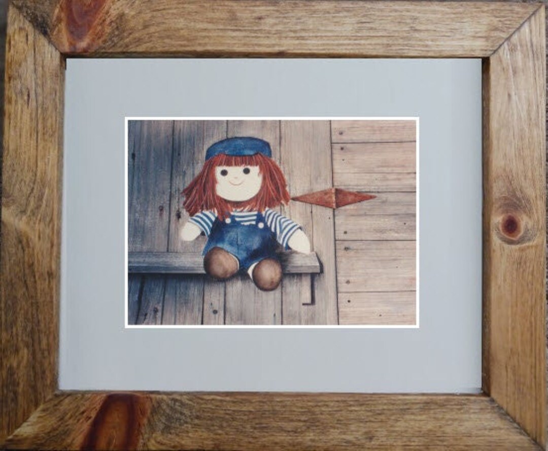Blue Boy Print Framed Etsy
