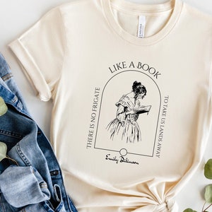 Emily Dickinson Shirt Poet Dark academia Bookcore shirt Book lover gift Light academia Reader T-shirt Librarian tshirt Aesthetic clothing