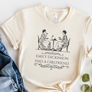 Emily Dickinson Pride Shirt Literary Tshirt Subtle Lesbian Pride Shirts Poet T-shirt Literary t shirt booktok merch bookstagram props