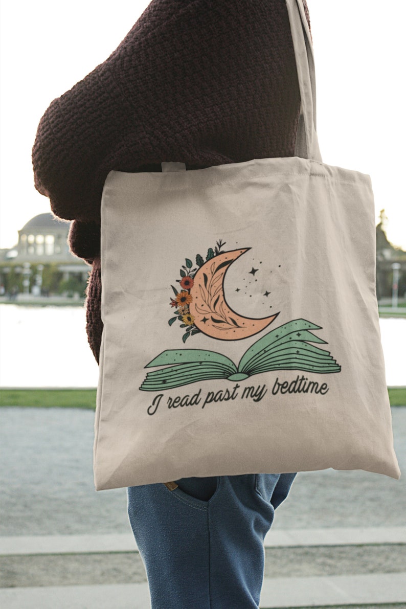 Book Lover Tote Bag - 'Every Time You Open A Book Some Magic Falls Out' Canvas Bag