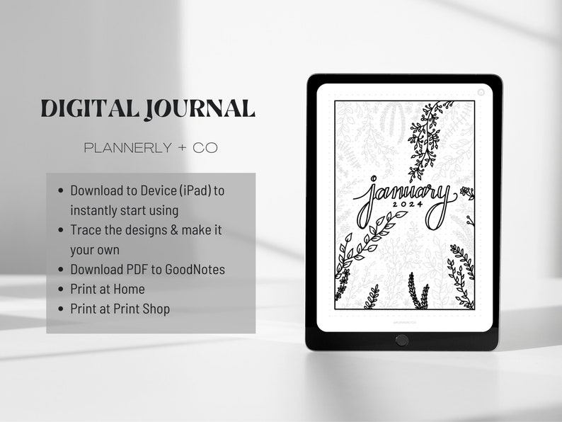 2024 Traceable Premade Digital Journal Digital Download Etsy