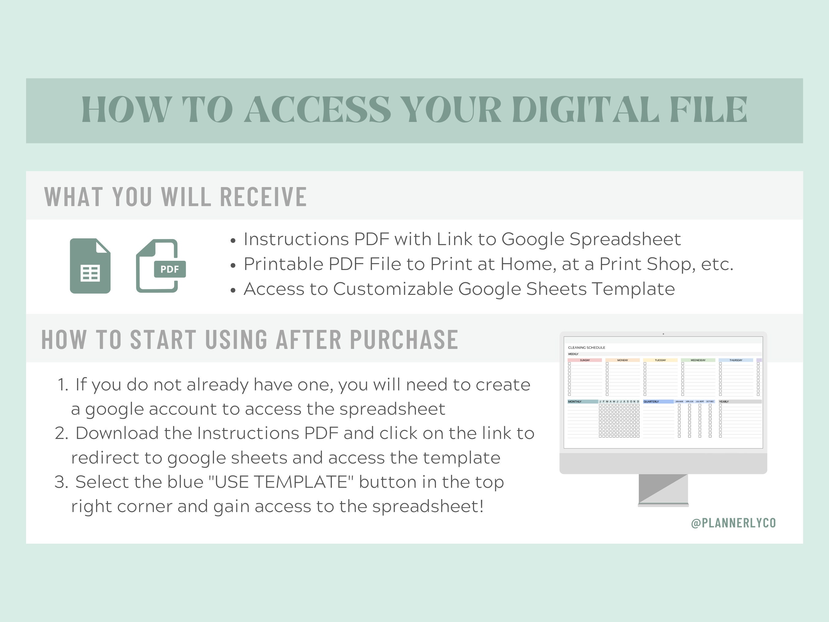 Editable Cleaning Schedule – Google Sheets & Printable Checklist ...