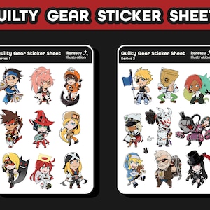 Guilty Gear Sticker Sheets