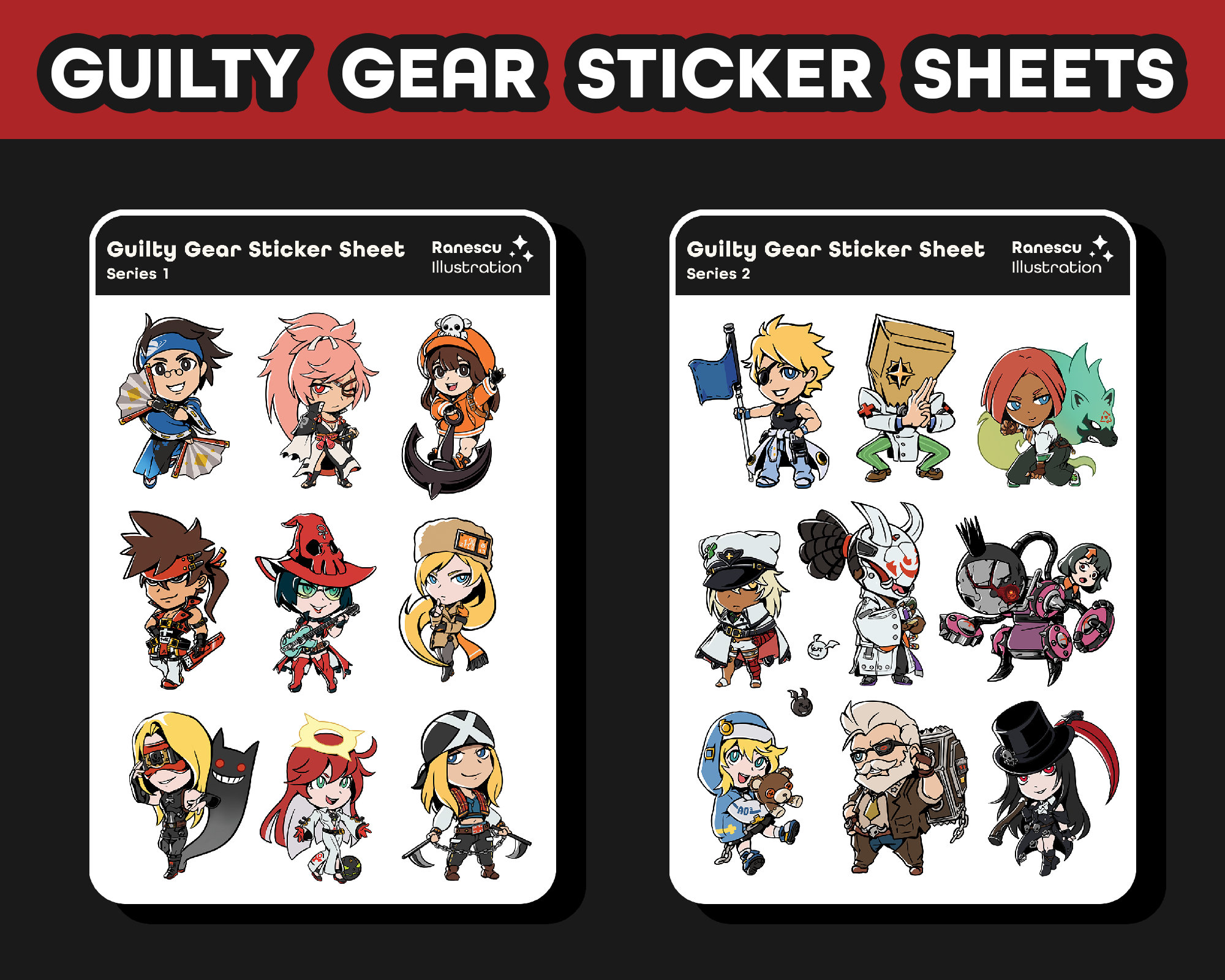 Guilty Gear Sticker Sheets Etsy