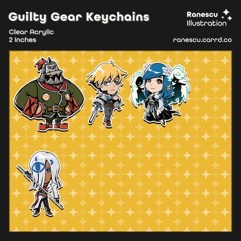 Ggst Keychains Guilty Gear Keychains - Etsy