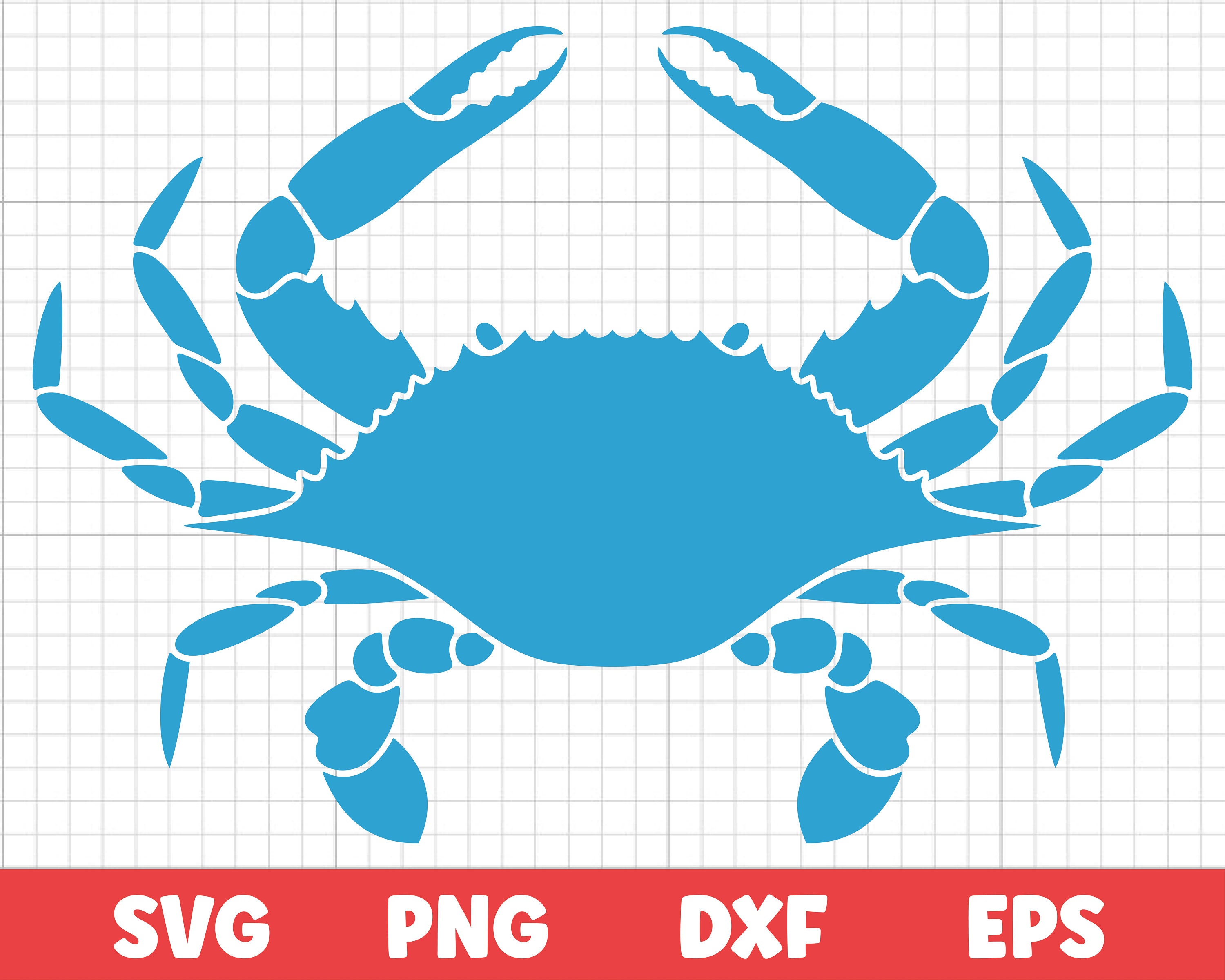 Blue Crab Stencil - Etsy