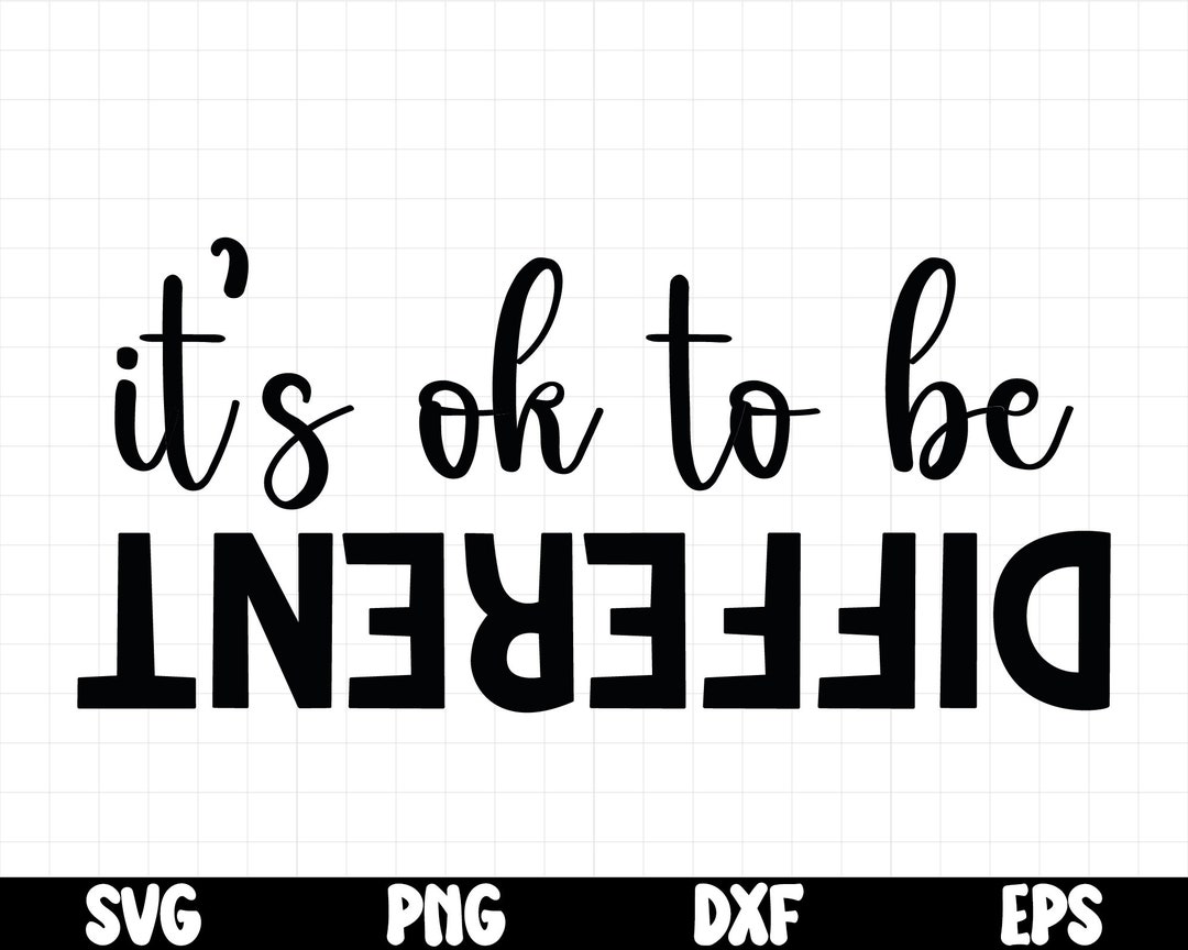 Autism Svg It s Ok To Be Different Svg Autism Awareness Svg