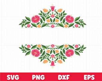 Mexico Flower svg, Mexico art svg, Otomi svg, floral clipart Instant Download