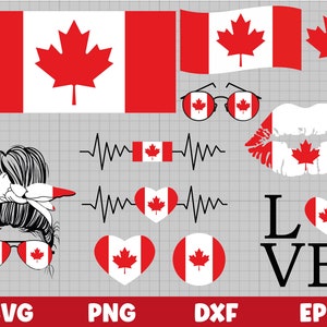 Canada svg, Canada Flag svg Bundle, Canadian svg Instant Download