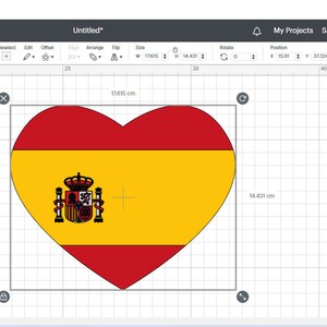 Spanish Flags SVG file is perfect for making projects for personal use and small business use. Make your own unique t-shirts, coffee mugs, tote bags, and so much more! This file is compatible with cutting machines such as Silhouette or Cricut.