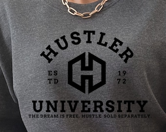 Hustler University SVG Png Pdf, Emprendedor Svg Hustle Svg Grind Svg, Rise & Hustle, Motivacional Svg, Cita inspiradora, Cortar archivo
