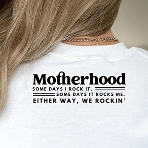 Some days I rock it some days it rocks me svg, Motherhood svg, Rocking motherhood svg, Funny motherhood skull svg, Mom Life Svg, Mom svg