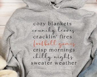 Cozy Blankets Crunchy Leaves Crackling Fires Football Svg Pdf Png, Fall Svg, Fall list Svg, Fall Bucketlist Svg, Halloween Svgs, Football