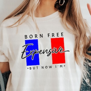 Urodzony wolny, ale teraz jestem drogi PNG, 4 lipca PNG, patriotyczny Svg, kobieta, koszulka 4 lipca Svg, amerykański dzień niepodległości