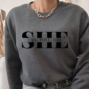 Sie kann machen, ich bin sie svg, sie ist Strng, positives Zitat svg, Empowerment svG, Girl Power svG, Girl Boss svg, Boss Girl, DFX