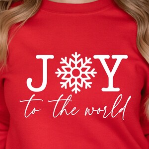 Joy To The World Svg Png EPS PDF, Diseño de camisa de Navidad, Copos de nieve Svg, Navidad PNG Feliz Navidad, Diseño de Navidad, Descargar