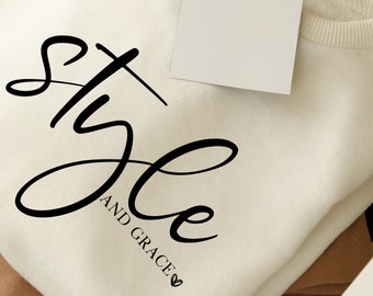 Style and Grace SVG, Grace Svg, style n grace Svg, Grow With Grace Svg, Southern and Grace Svg, Women Shirts, DXF, PDF, Cricut Files