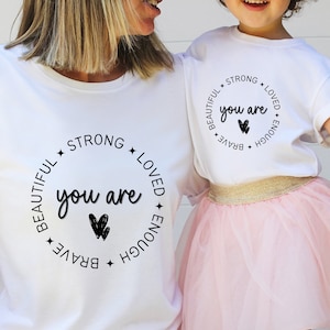 Je bent sterk SVG PDF PNG, loved Svg, worthy Svg, je bent mooi Svg, bijbel vers Svg, christian svg cut bestanden voor Cricut &silhouet