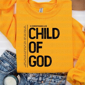 Kind Gottes SVG, Korinther 6 Design, Inspirational Design, Bibel Shirt, Jesus Shirt, Glaube Design, Religiöses Design, Beten Design, Christian Shirt, Anbetung