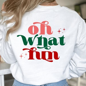 Oh, que divertido Svg, Oh, que divertido é Svg, Winter Svg, Suéter de Natal, Natal retrô, Feriado vintage, Jingle Bells Png, Believe Svg