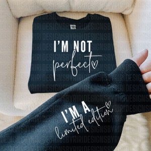 Non sono perfetto, sono PNG in formato SVG in edizione limitata, camicia a maniche ispiratrice Boho in formato Svg, ama te stesso in formato Svg, sei importante sempre in formato Svg, citazioni positive