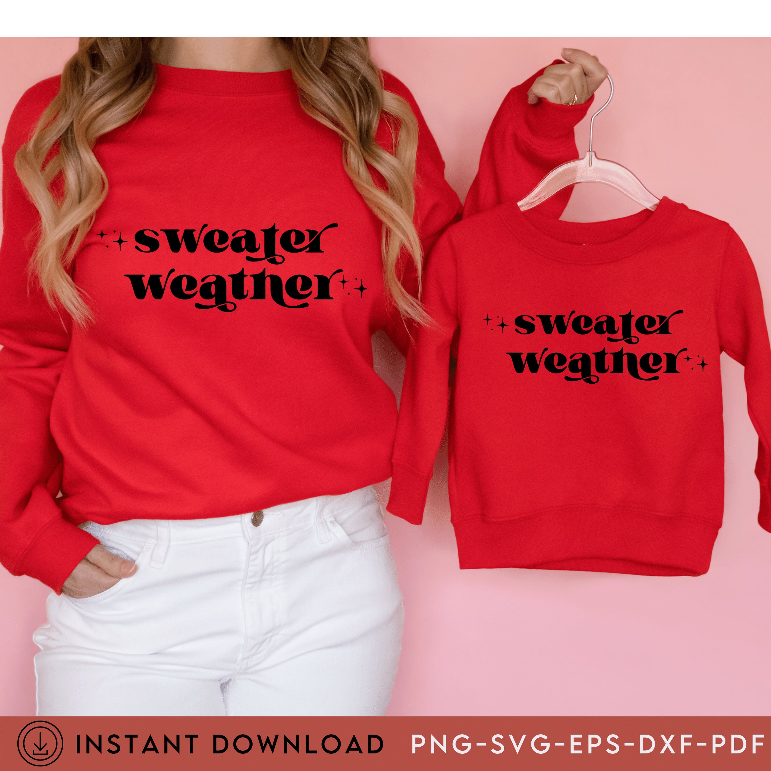 Sweater Weather Svg Png Pdf, Sweater Weather Cut File, Fall Vibes Svg ...