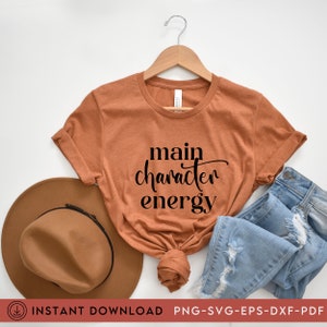 Personagem principal Energy SVG, TikTok Positivity, Silhouette Cameo Cricut, , saúde mental svg, motivacional svg, citações positivas svg, amor próprio