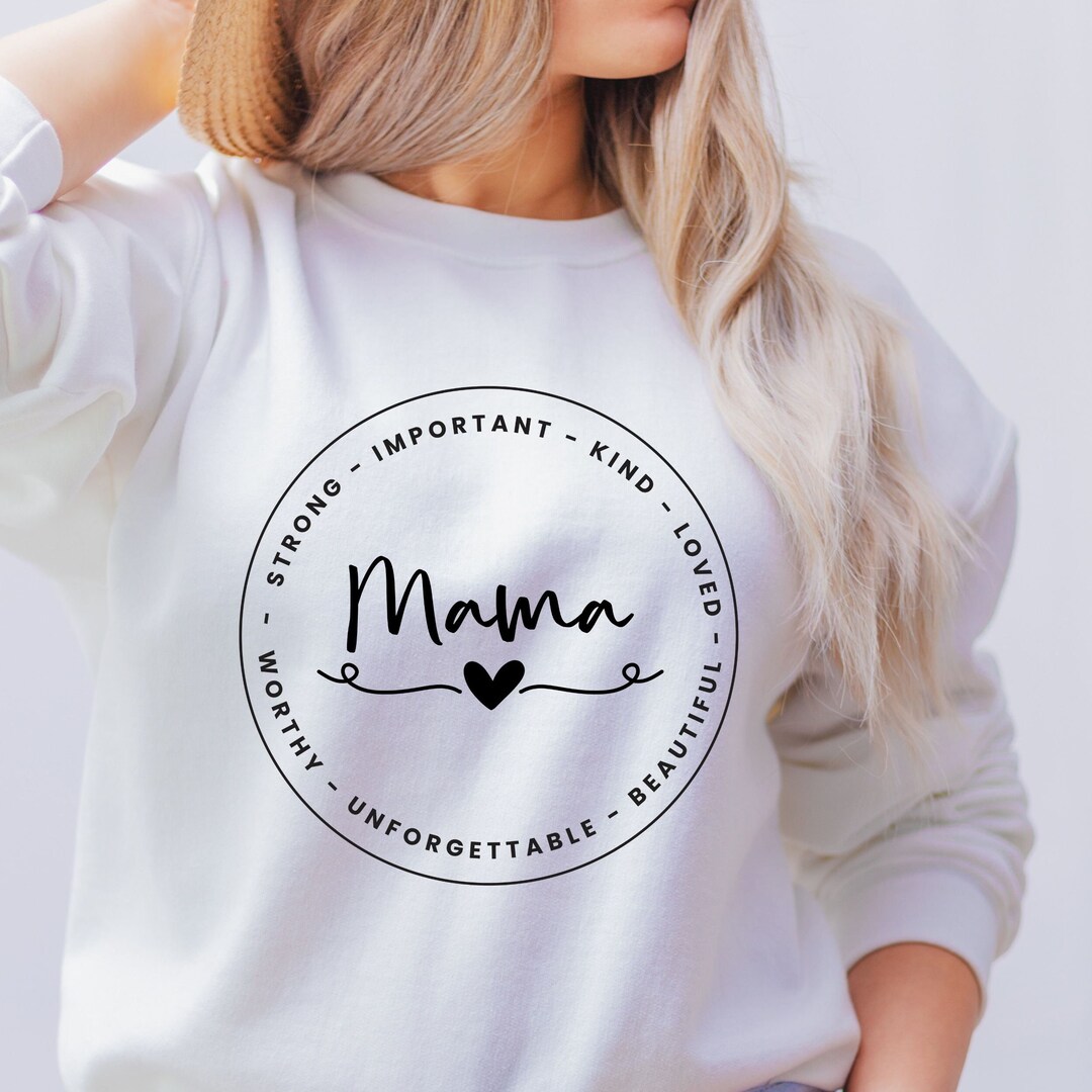 thumbnail image 2 of She Is Mom Loved Strong Important Worthy Beautiful T-Shirt 2 of 9