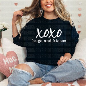 Umarmungen und Küsse SVG PNG PDF, Xoxo svg, Herz svg, Valentines svg, Liebe svg, Valentine Shirt svg, hallo Valentine svg, Valentinstag svg