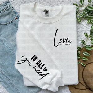 Liebe ist alles was du brauchst svg, positive svg, Tshirt Zitat svg, Liebe svg, Mama Leben svg, starke Frauen svg, lesen svg