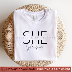 Elle est moi Svg, je suis elle svg, Elle est Strng Svg, Motivational svg, Inspirational Png, Entrepreneuriat Svg, Girl boss Svg, Boss Girl, DFX