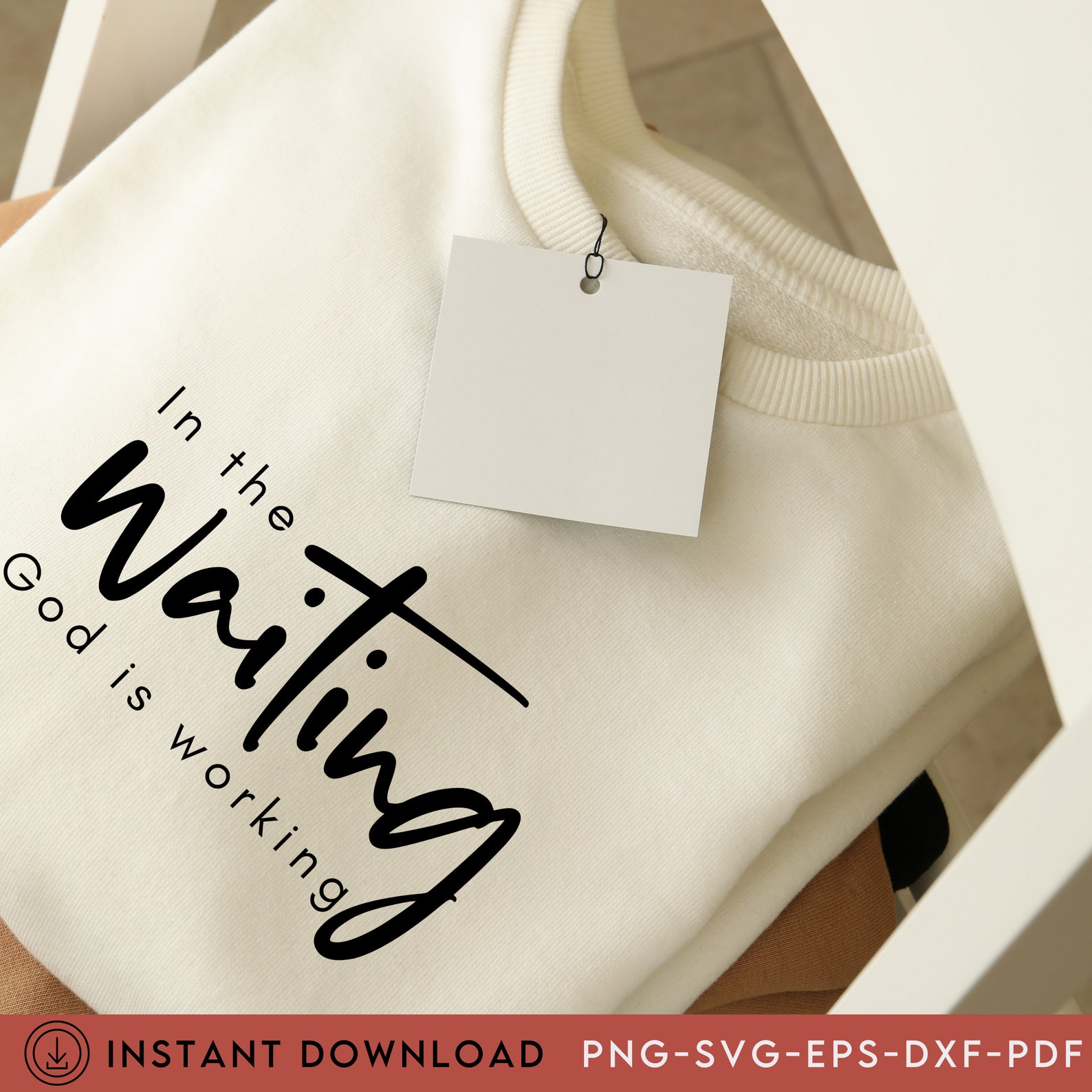 In the Waiting SVG Png Pdf Inspirational Quotes God is - Etsy