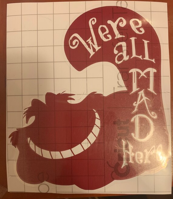 Alice in Wonderland Decal Etsy