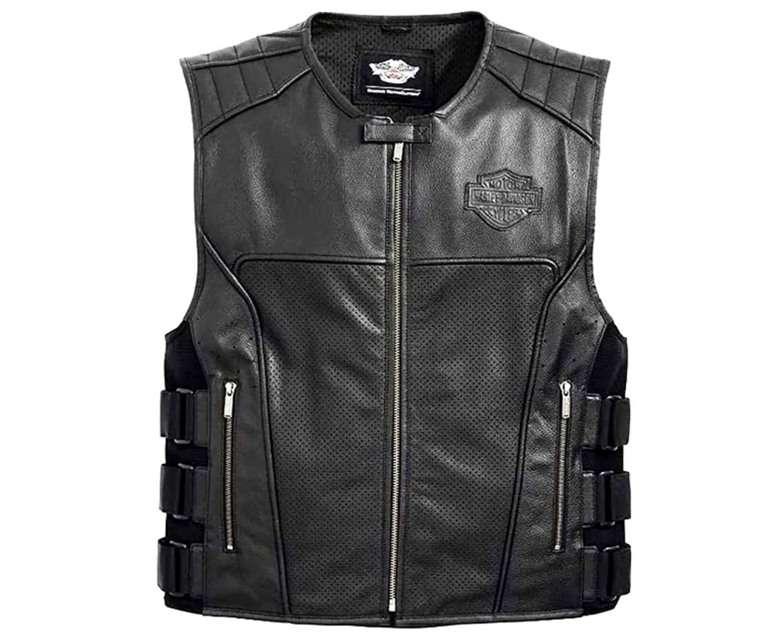 Leather Vest Harley Davidson Raplic Leather Vest for Men Etsy