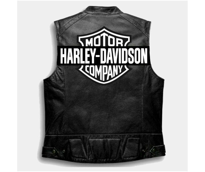 Men's Harley Davidson Leather Replica Vest Heavy Deity Etsy