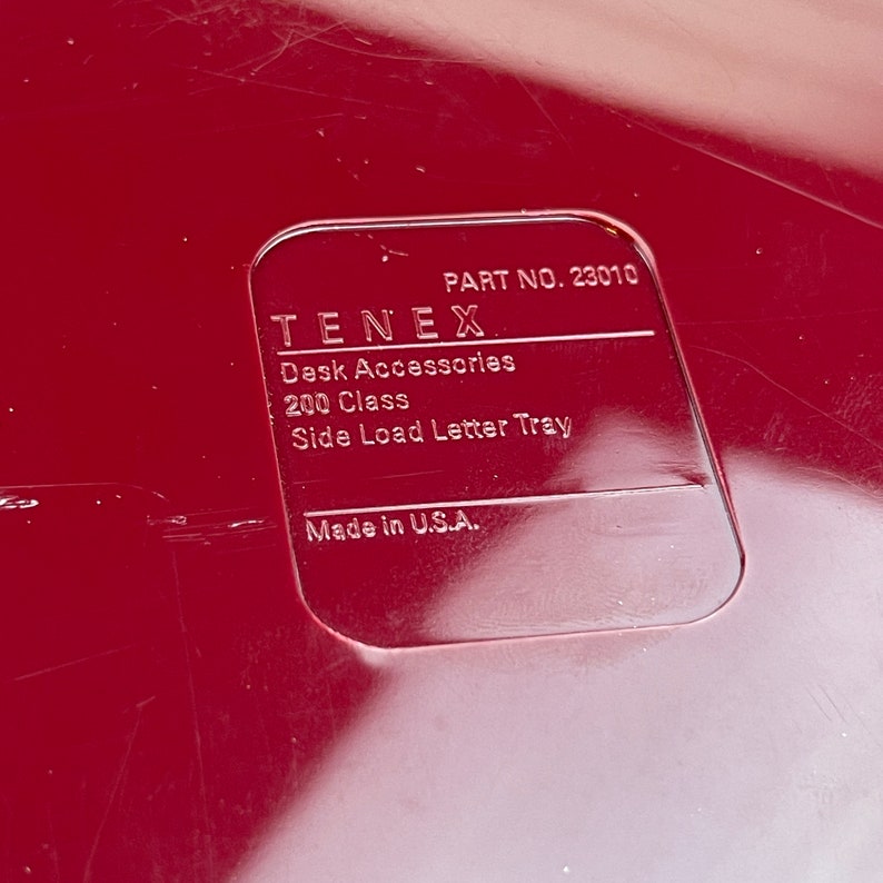 Vintage Tenex Desk Accessories 200 Class Letter Tray Memo Holder Mini