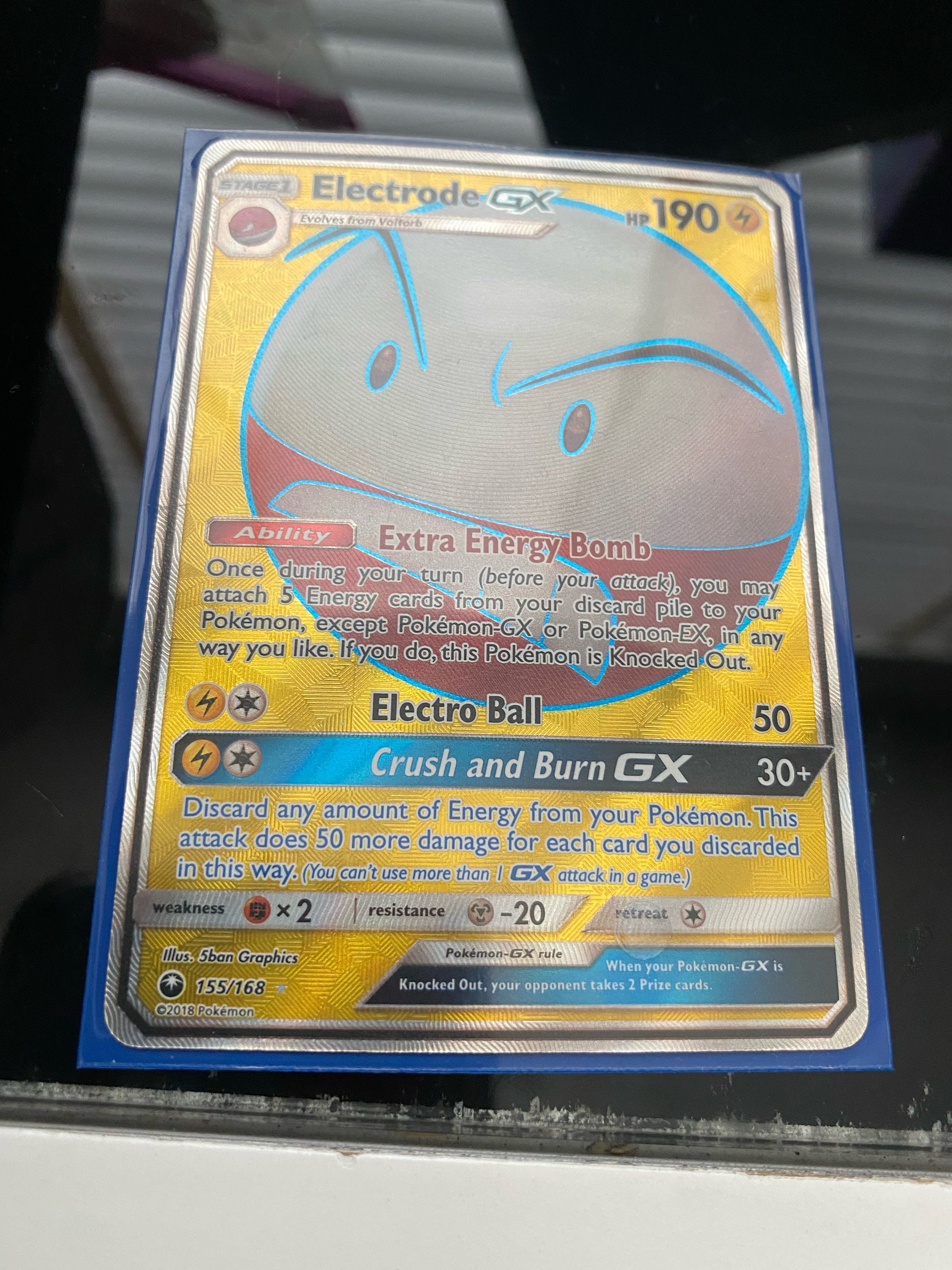 Pokemon Card Electrode GX Full Art Etsy