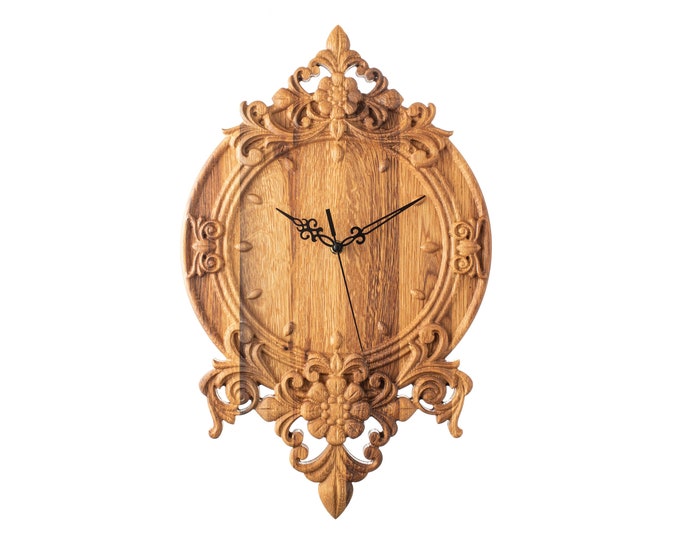 Classic Wooden Wall Clock with Antique Look