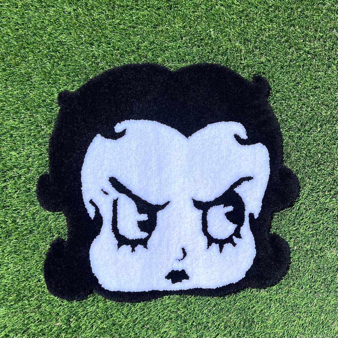 Betty Boop Rug, Angry Betty Boop Head, Gift for Girlfriend, Y2K ...