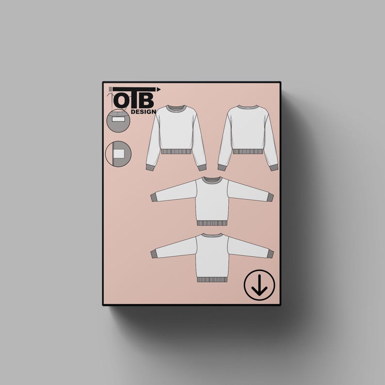 a box with a picture of a sweater on it