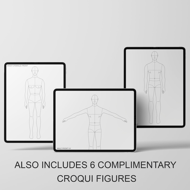 a picture of a man's body with the text also includes 6 complimentary