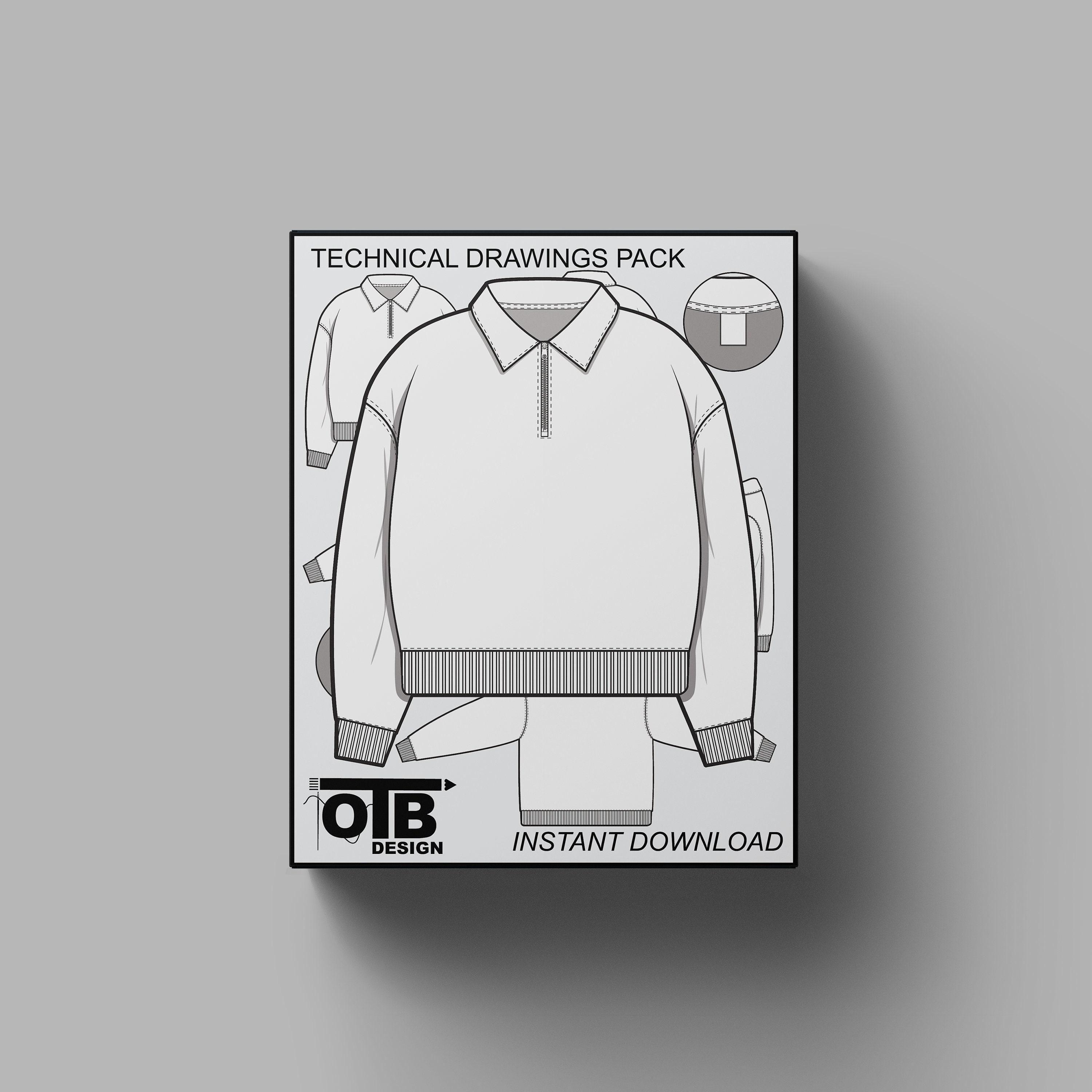 Zip Core Design Quarter Zip Design Template
