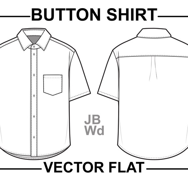 Button Down Mock Up - Etsy