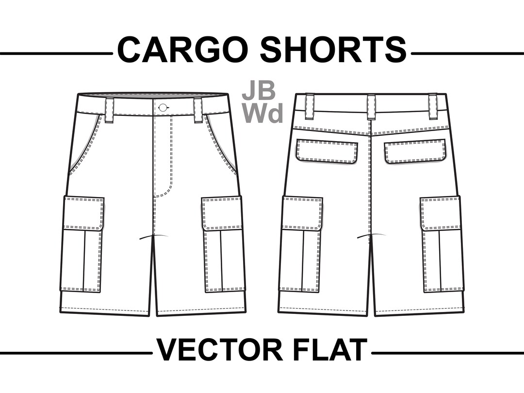 Cargo shorts best sale drawing