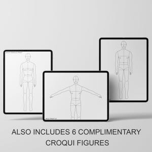a picture of a man's body with the text also includes 6 complimentary
