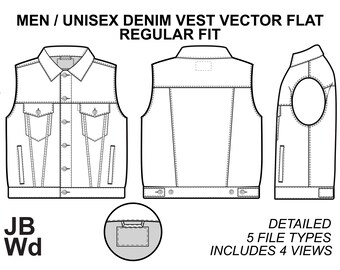 Mockup Hoodie Zipper Jacket Template Illustrator EPS SVG - Etsy