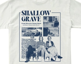 Shallow Grave 1994 T-Shirt, Danny Boyle Graphic T, 90s Movie T Shirt, Criterion Collection Shirt, Unisex Movie Apparel