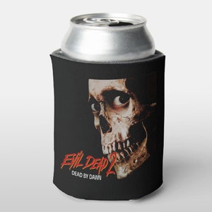 Evil Dead 2 Coozie, 80s Horror Can Cooler, Bruce Campbell Cozie, Evil Dead Beer Coozy, Horror Movie Merch, Beer Can Sleeve